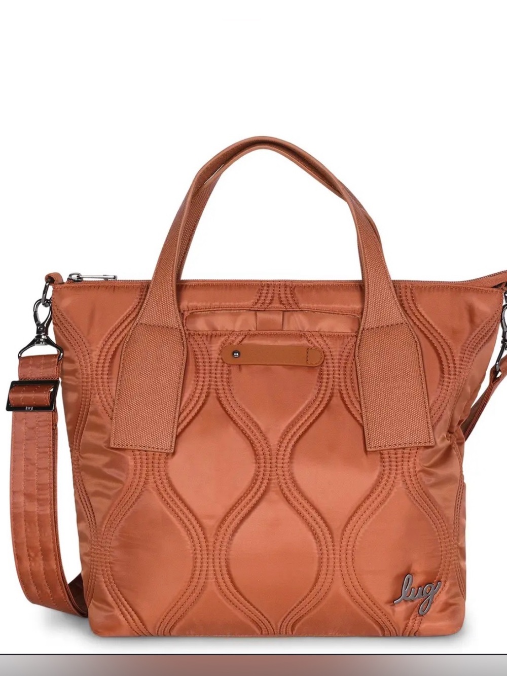 NWT lug Alto Convertible Tote Bag copper brown